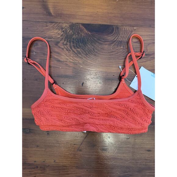 Bond-Eye the selena bikini top Orange - one size NWT - Picture 1 of 4